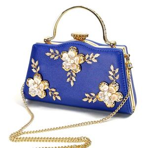 Floral & Gemstone (Diamonds and Pearls) Decor Bag